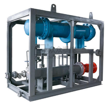 Thermal oil electric heater pry installation