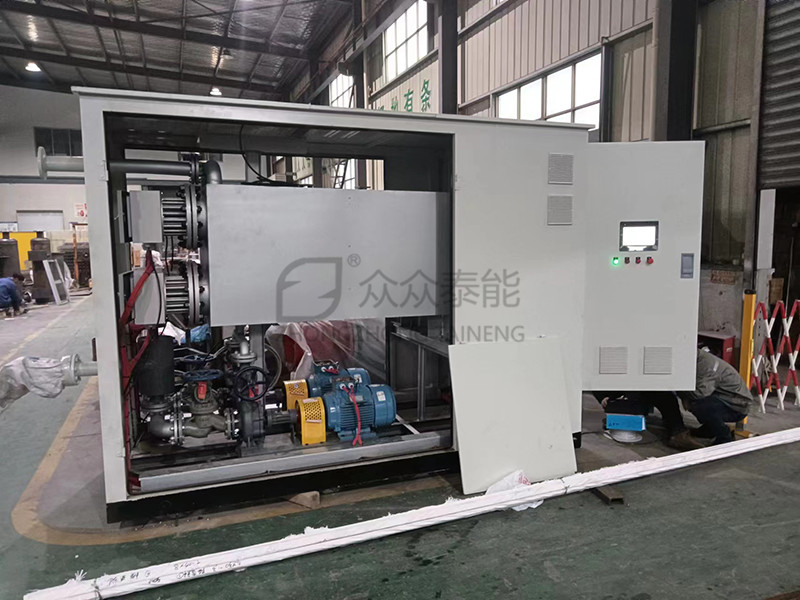 Thermal oil electric heater pry installation